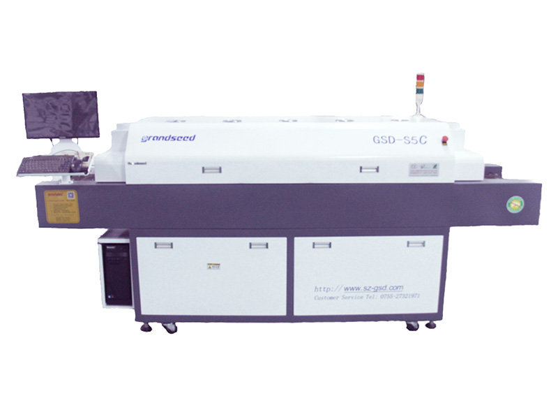 Small five-temperature zone automatic lead-free reflow soldering GSD-5SC